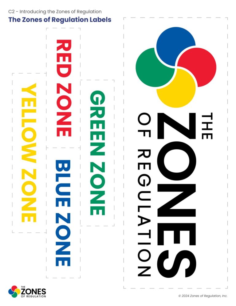 C2 Visual: Zones of Regulation Labels