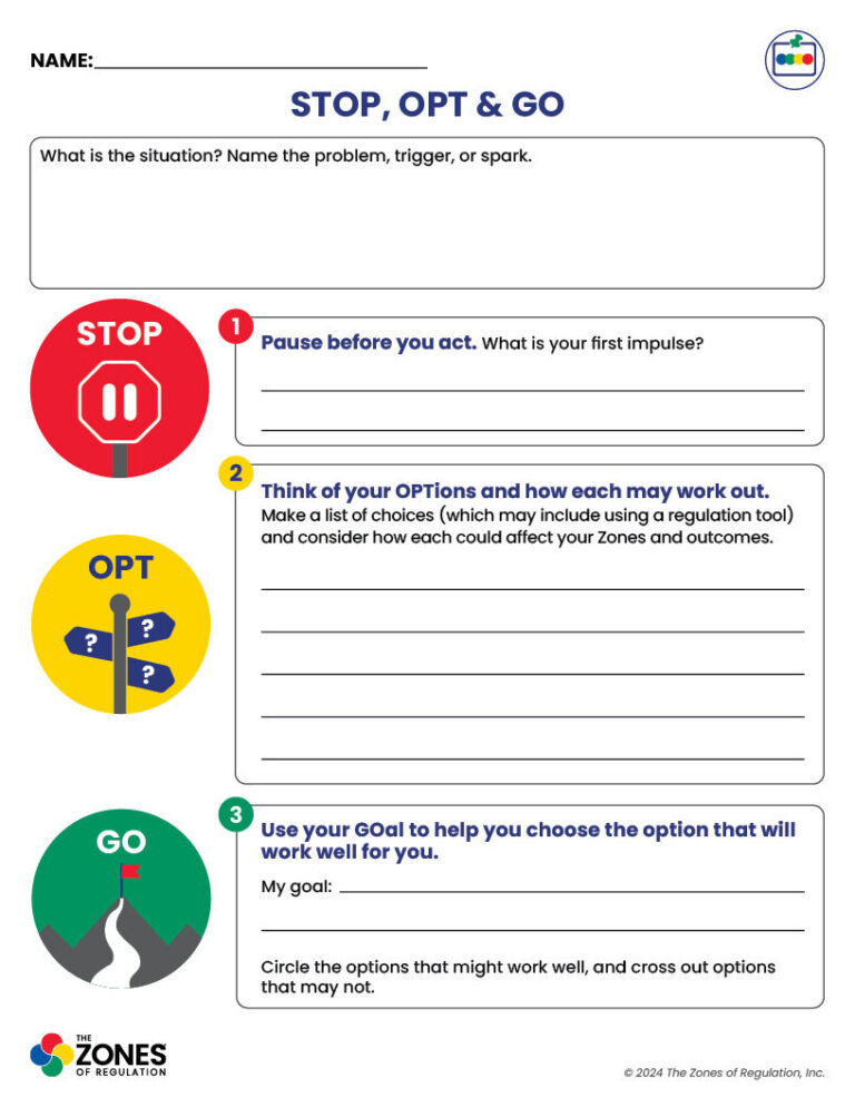 Zones Visual: Stop Opt Go Write