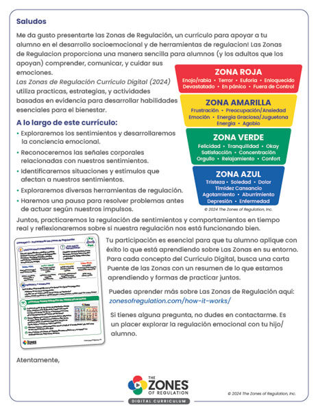 Intro Curriculum Letter (Spanish)